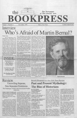 Who's Afraid of Martin Bernal?