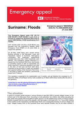Suriname: Floods Glide No