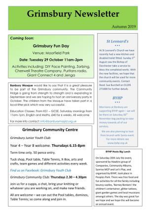 Grimsbury Newsletter