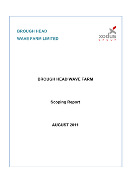 Preliminary Hazard Analysis Brough Head Wave Farm (Technical Note)