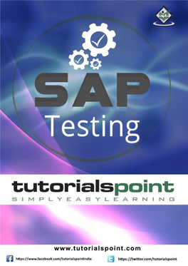 Preview SAP Testing Tutorial (PDF Version)