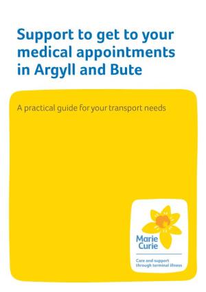 Support to Get to Your Medical Appointments in Argyll and Bute