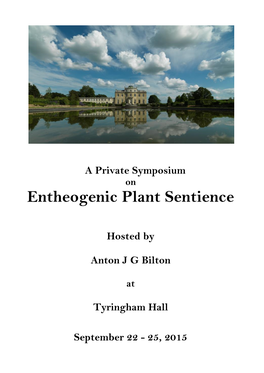 Entheogenic Plant Sentience