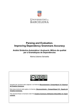 Parsing and Evaluation. Improving Dependency Grammars Accuracy