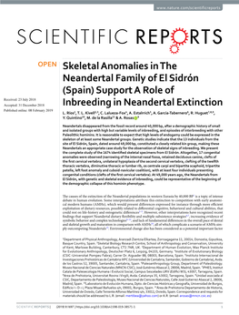 Skeletal Anomalies in the Neandertal Family