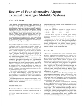Review of Four Alternative Airport Terminal Passenger Mobility Systems