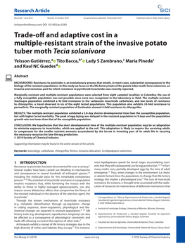 Trade-Off and Adaptive Cost in a Multiple-Resistant