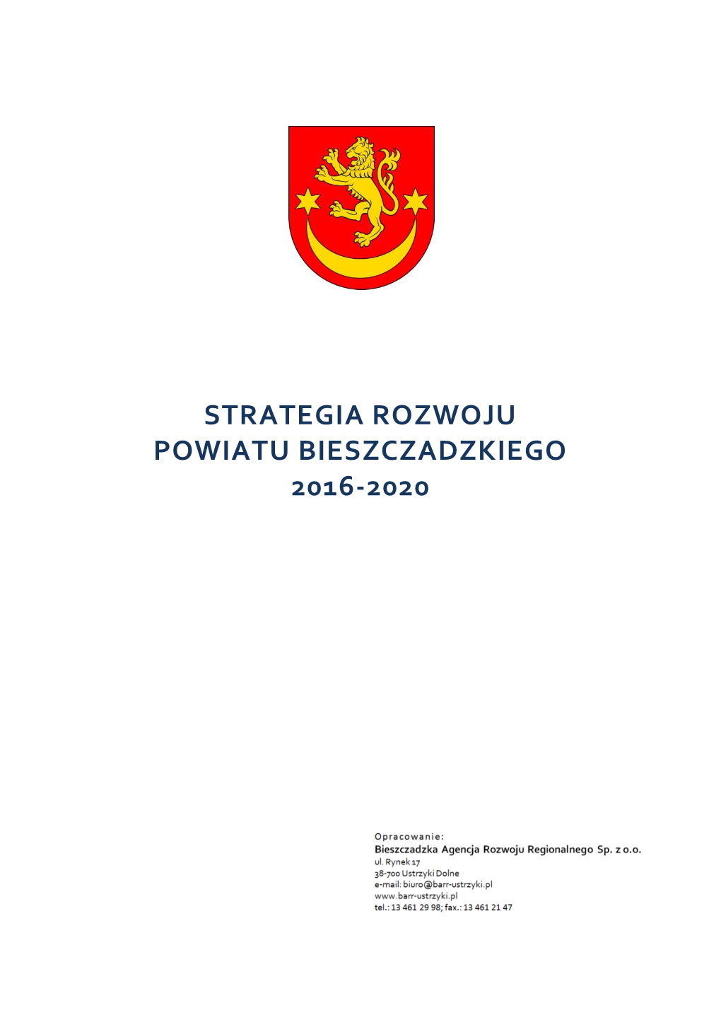 Strategia Rozwoju Gminy Ustrzyki Dolne2015-2025