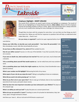 Lakeside – March 2019