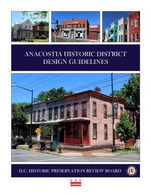 Anacostia Historic District Design Guidelines