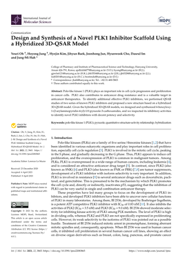 Design and Synthesis of a Novel PLK1 Inhibitor Scaffold Using a Hybridized 3D-QSAR Model