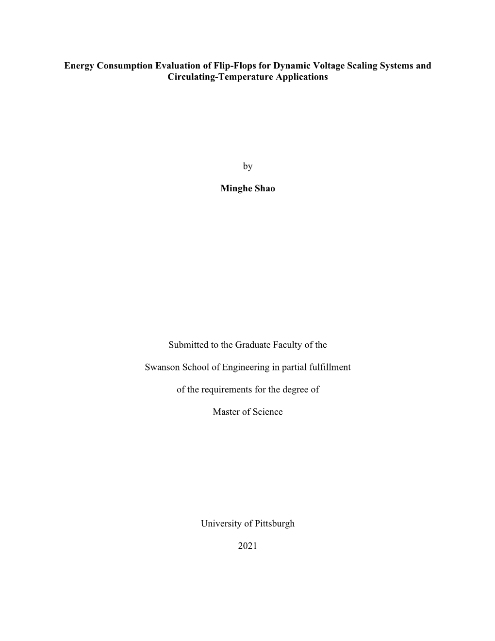 Energy Consumption Evaluation of Flip-Flops for Dynamic Voltage Scaling Systems and Circulating-Temperature Applications