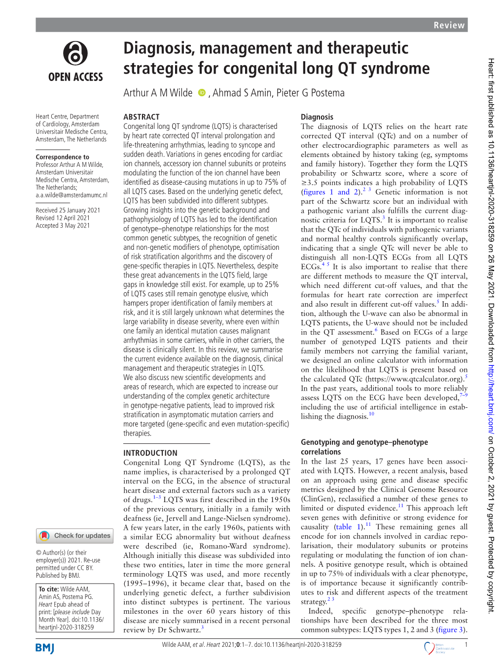 Diagnosis, Management and Therapeutic Strategies for Congenital