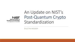 The 2Nd Round of the NIST PQC Standardization Process