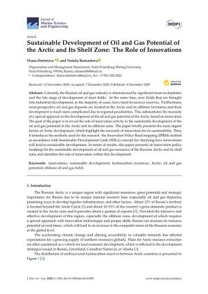 Sustainable Development of Oil and Gas Potential of the Arctic and Its Shelf Zone: the Role of Innovations