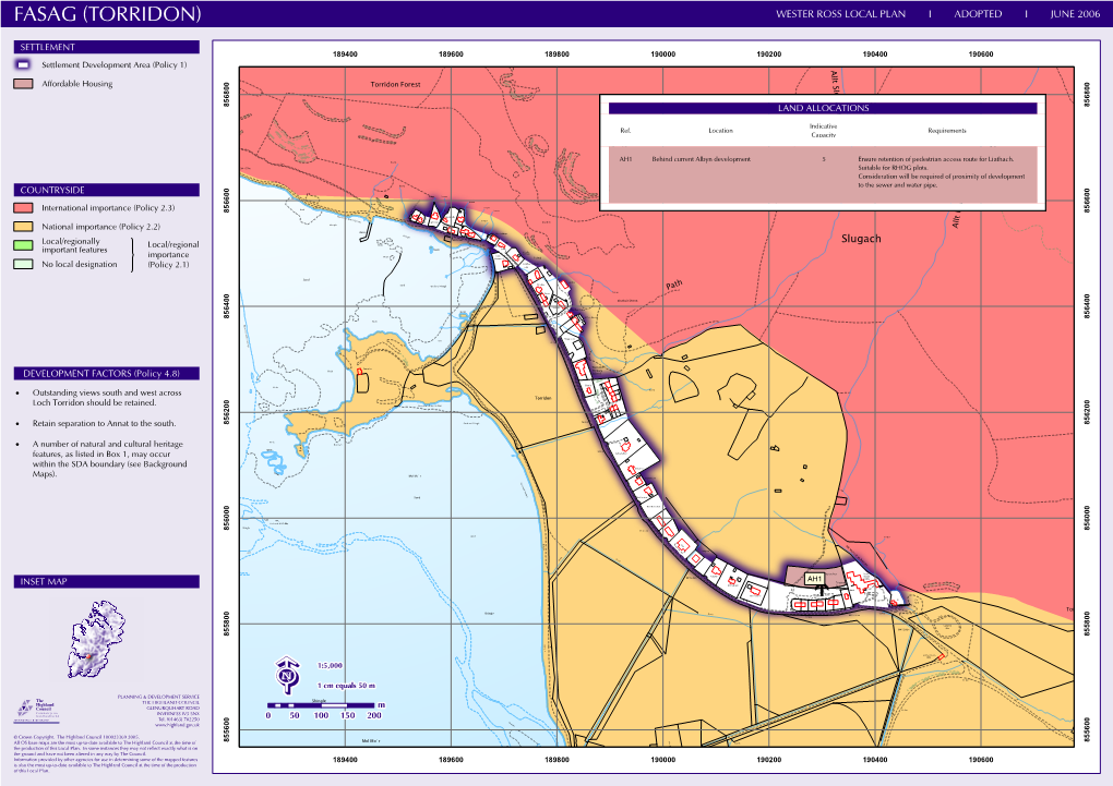 Fasag (Torridon) Wester Ross Local Plan I Adopted I June 2006