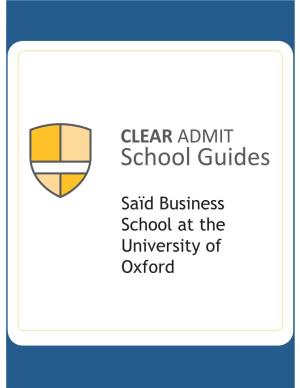 Saïd Business School at the University of Oxford