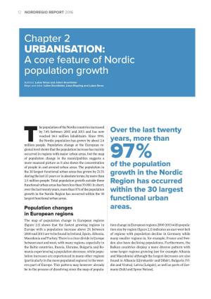 Chapter 2 URBANISATION: a Core Feature of Nordic Population Growth