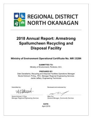 Armstrong Spallumcheen Recycling and Disposal Facility