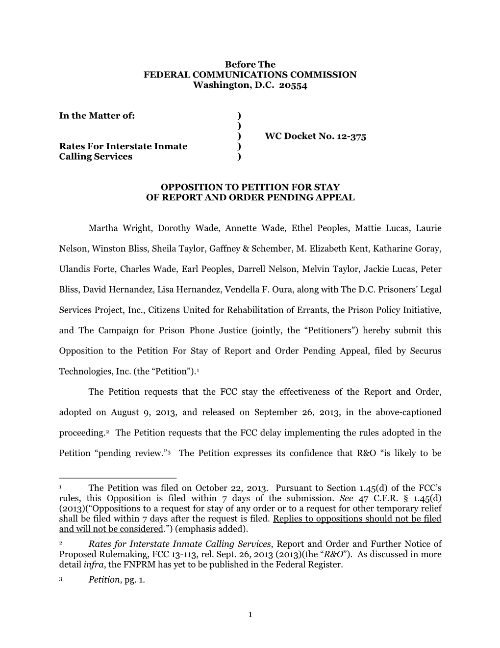 Rates for Interstate Inmate Calling Services, Report and Order and Further Notice of Proposed Rulemaking, FCC 13-113, Rel