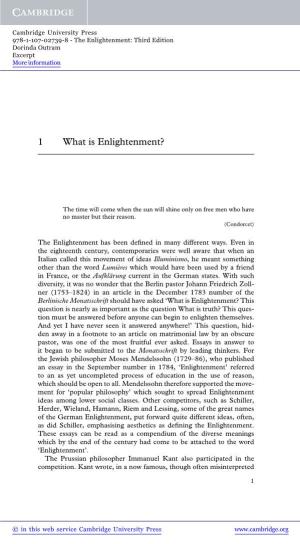1 What Is Enlightenment?