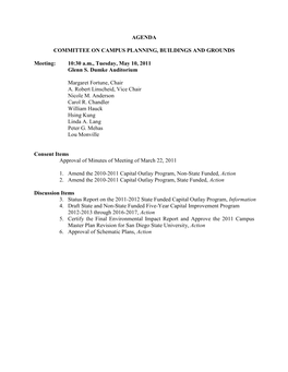Agenda Committee on Campus