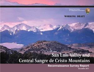 San Luis Valley and Central Sangre De Cristo Mountains