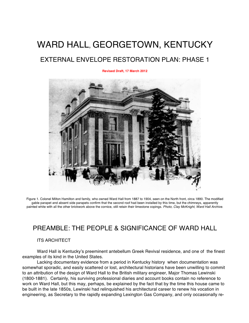 Ward Hall, Georgetown, Kentucky