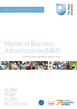 Master of Business Administration (MBA) Distance Learning Degree Qualification