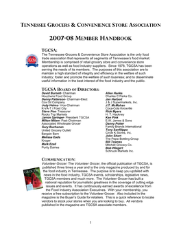 2007-08 Member Handbook