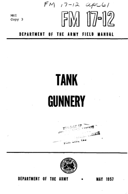 Tank Gunnery