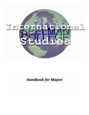 International Studies Handbook for Majors