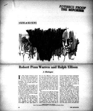 Fl Brgi~ Robert Penn Warren and Ralph Ellison