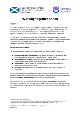 Working Together on Tax
