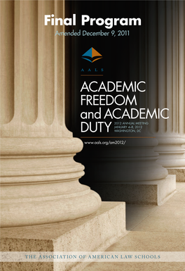 ACADEMIC FREEDOM Andacademic DUTY Final Program