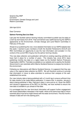 Graeme Dey MSP Convenor Environment, Climate Change and Land Reform Committee