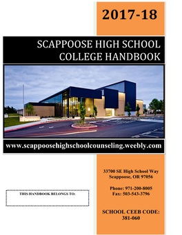 Scappoose High School College Handbook