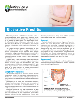 Ulcerative Proctitis