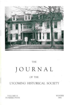 Journal of the Lycoming County Historical Society, 1961 Winter
