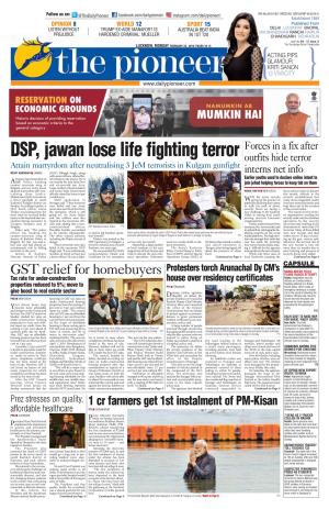 DSP, Jawan Lose Life Fighting Terror
