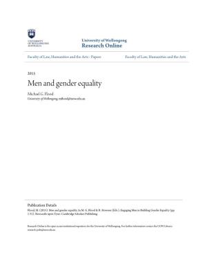 Men and Gender Equality Michael G
