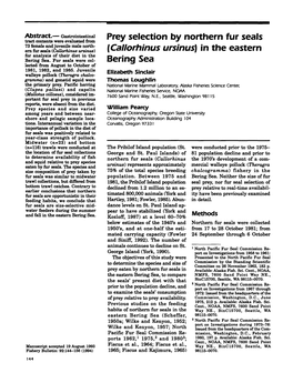 Fishery Bulletin/U S Dept of Commerce National Oceanic