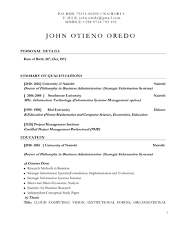 John Otieno Oredo