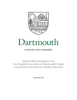 Interim Fifth-Year Report to the New England Association of Schools and Colleges Commission on Institutions of Higher Education