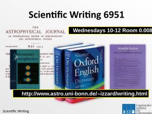 Scientific Writing 6951