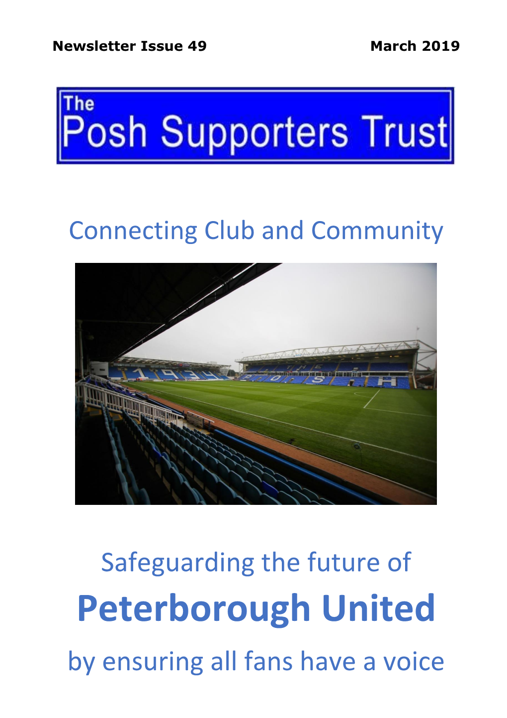 Peterborough United by Ensuring All Fans Have a Voice