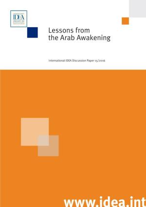 Lessons from the Arab Awakening