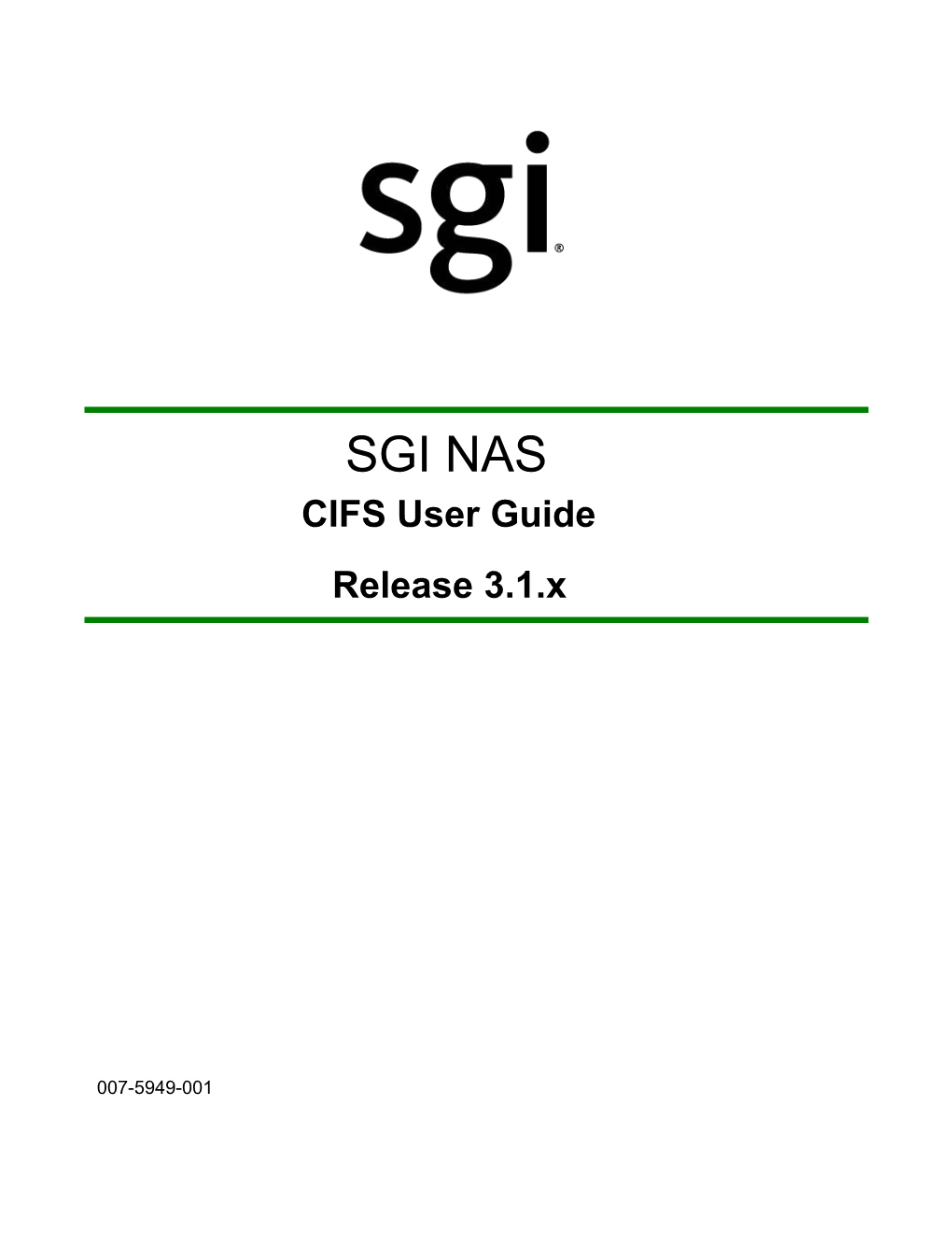 SGI NAS CIFS User Guide