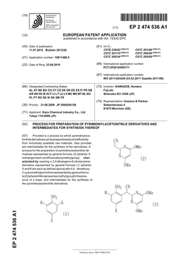 Process for Preparation of Pyrimidinylacetonitrile Derivatives and Intermediates for Synthesis Thereof