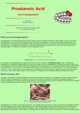 Prostanoic Acid